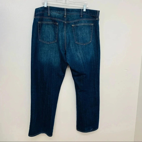 Old Navy Jeans Men 40 Blue Fade Straight‎ Leg Inseam 30 Casual Western Work - Picture 4 of 10